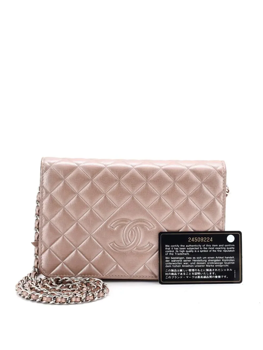 Chanel Diamond Cc Wallet On Chain #261951C23B